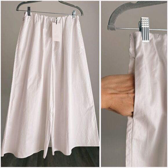 ZARA WHITE CULOTTES - Picture 2 of 11